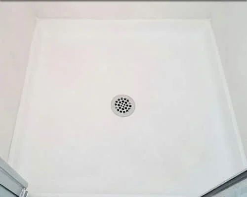 Shower floor after cleaning